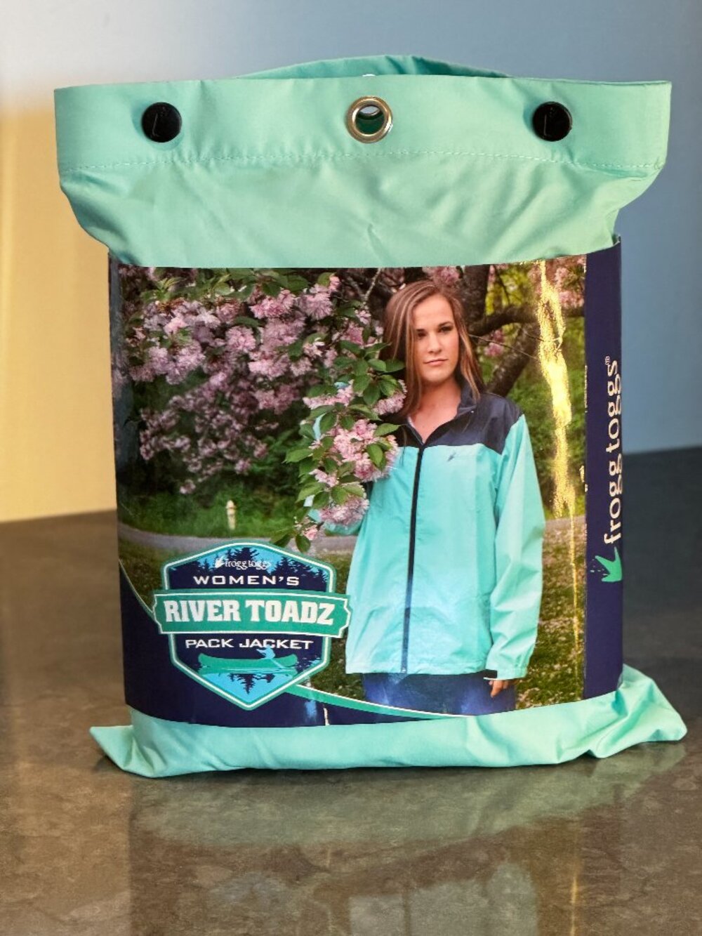 Frogg Toggs BRAND NEW Womens River Toadz Pack Jacket Rain Coat NWT L/XL - Picture 5 of 10